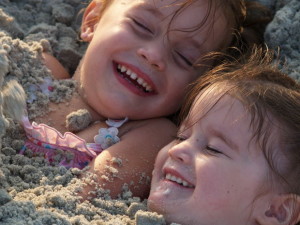 kids at the beach